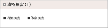 消極損害（1）